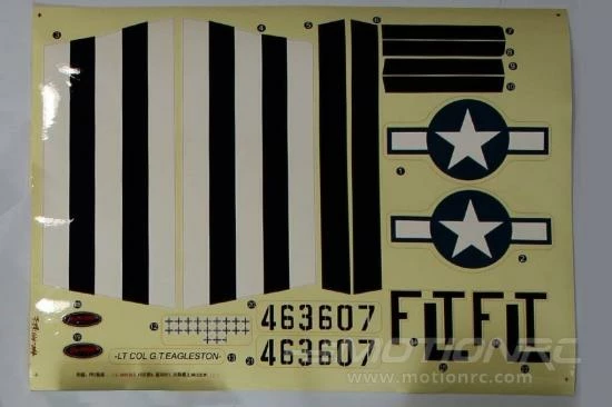 Dynam P51D Mustang Decal 3 Dynam P51D Mustang Decal